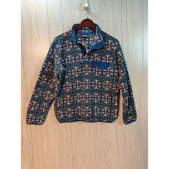 Patagonia Jackets & Blazers - Patagonia Synchilla Snap-T Fleece Pullover Snow Beam Blue Womens Sz Small S New